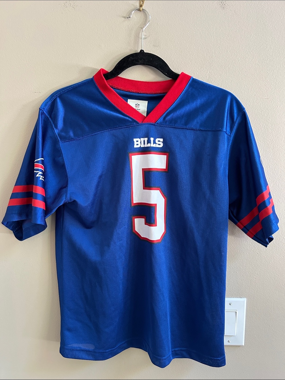 Buffalo Bills Youth Taylor #5 Blue Football Jersey